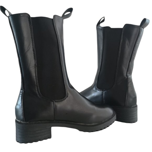 new Fashion Ankle Boots black 10 - Picture 1 of 11